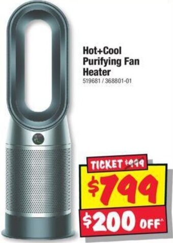 JB Hi-Fi Hot+Cool Purifying Fan Heater` offer