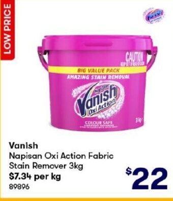 Vanish Napisan Oxi Action Fabric Stain Remover 3kg