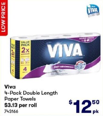Viva 4-Pack Double Length Paper Towels