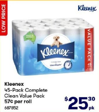 BIG W Kleenex 45-Pack Complete Clean Value Pack offer