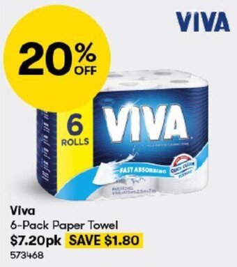 BIG W Viva 6-Pack Paper Towel offer