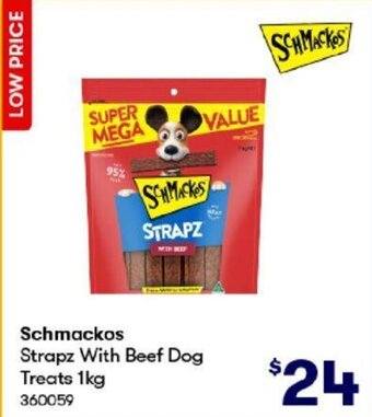 Schmackos Strapz With Beef Dog Treats 1kg