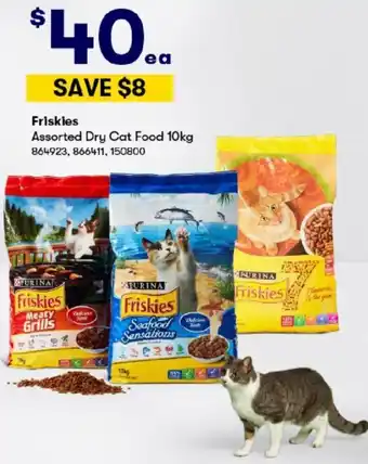 BIG W Friskies Assorted Dry Cat Food 10kg offer