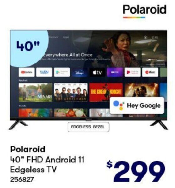 polaroid 40 inch tv big w