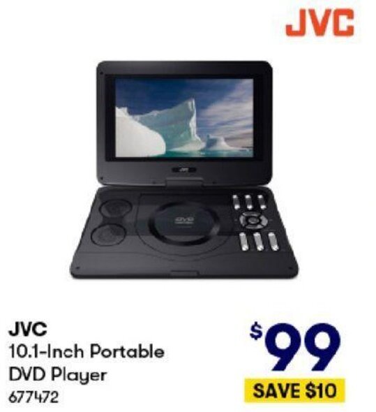 BIG W JVC 10.1-Inch Portable DVD Player offer