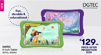 BIG W DGTEC 8-Inch Tablet offer