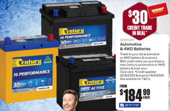 SuperCheap Auto Automotive & 4WD Batteries offer