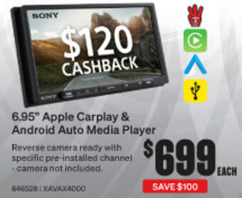 SuperCheap Auto 6.95* Apple Carplay & Android Auto Media Player offer