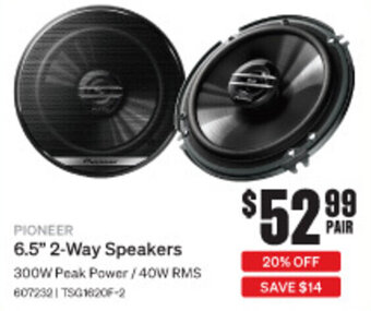 SuperCheap Auto PIONEER 6.5" 2-Way Speakers offer