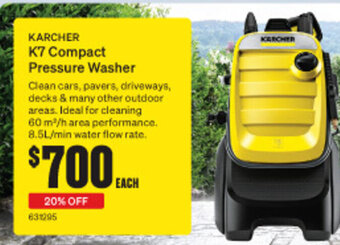 SuperCheap Auto KARCHER K7 Compact Pressure Washer offer