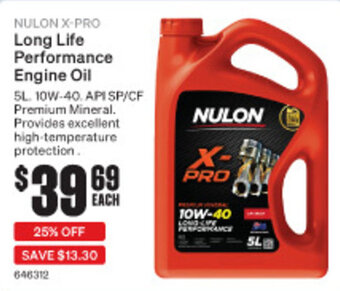 SuperCheap Auto NULON X-PRO Long Life Performance Engine Oil offer