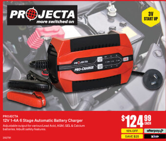 SuperCheap Auto PROJECTA 12V 1-4A 6 Stage Automatic Battery Charger offer