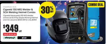 SuperCheap Auto Cigweld 130 MIG Welder & SCA Welding Helmet offer