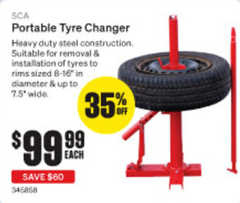 SuperCheap Auto SCA Portable Tyre Changer offer
