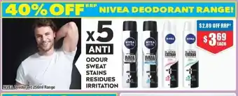 Chemist Warehouse Nivea Deodorant 250ml Range offer