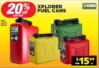 Autopro XPLORER FUEL CANS offer