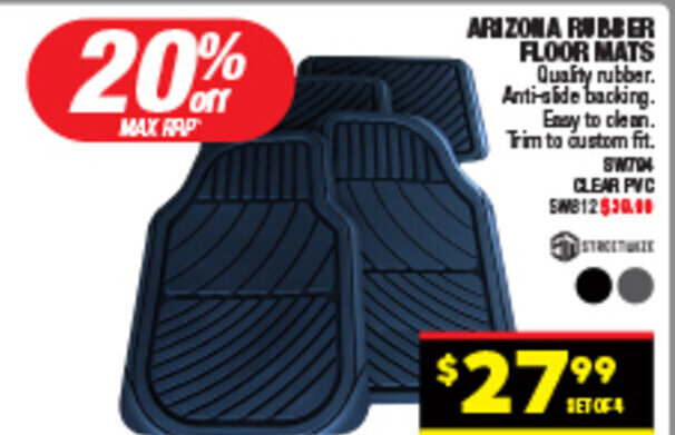 Autopro ARIZONA RUMBER FLOOR MATS offer