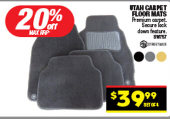 Autopro UTAH CARPET FLOOR MATS offer
