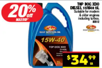 Autopro TOP DOG XDO DIESEL 15W40 5L offer