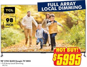 The Good Guys 98* C745 QLED Google TV 2023 offer