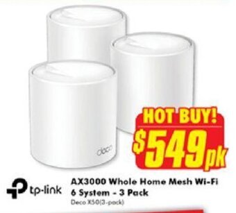 The Good Guys AX3000 Whole Home Mesh Wi-Fi 6 System - 3 Pack offer