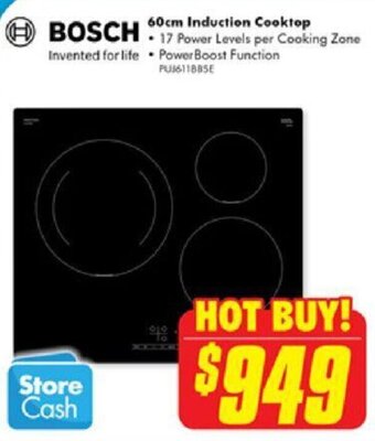 The Good Guys BOSCH 60cm Induction Cooktop offer