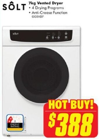 The Good Guys 7kg Vented Dryer offer