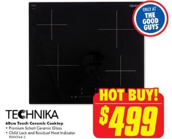 The Good Guys TECHNIKA 60cm Touch Ceramic Cooktop offer