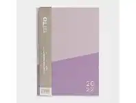 Officeworks Otto A5 Week to View 2022 2-Tone Colourblock Diary Violet offer