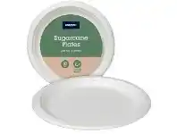 Officeworks J.Burrows Sugarcane Plates 225mm 80 Pack offer