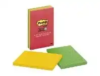Officeworks Post-it Super Sticky Lined Notes Marrakesh 3 Pack offer