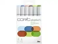 Copic Sketch Marker Set Earth 6 Pack