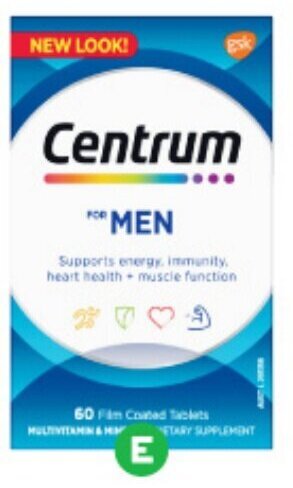 BIG W E Centrum for Men or Women's Multivitamin Pk 60- offer