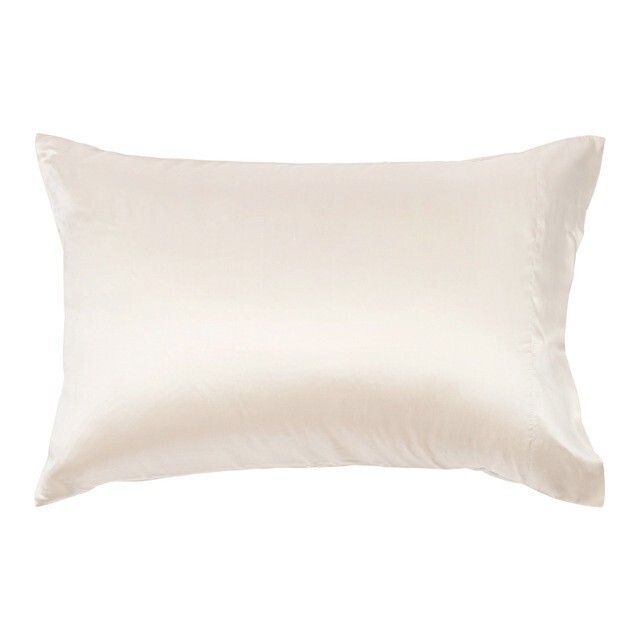 Pillow Talk Mulberry natural silk plain pillowcase by m.u.s.e. offer