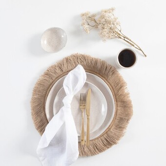 Pillow Talk Sahara natural placemat by habitat offer