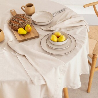 Pillow Talk Pelham natural cotton table linen range by habitat offer