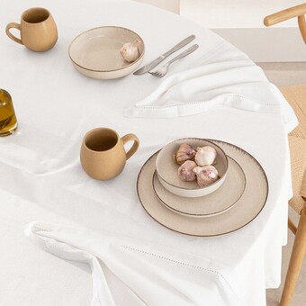 Pillow Talk Pelham white cotton table linen range by habitat offer