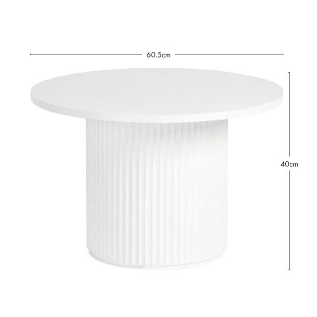 Pillow Talk Tully fluted coffee table by habitat offer