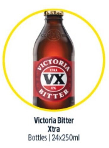 BIG W Victoria Bitter Xtra Bottles | 24x250ml offer