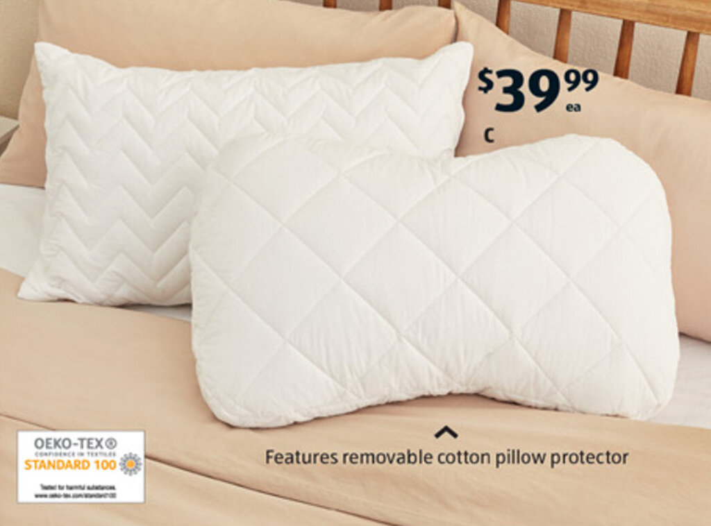 C Adjustable Memory Foam Pillow offer at ALDI
