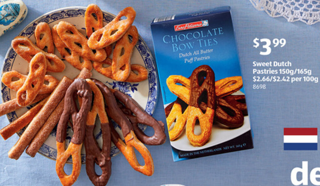 Sweet Dutch Pastries 150g/165g offer at ALDI