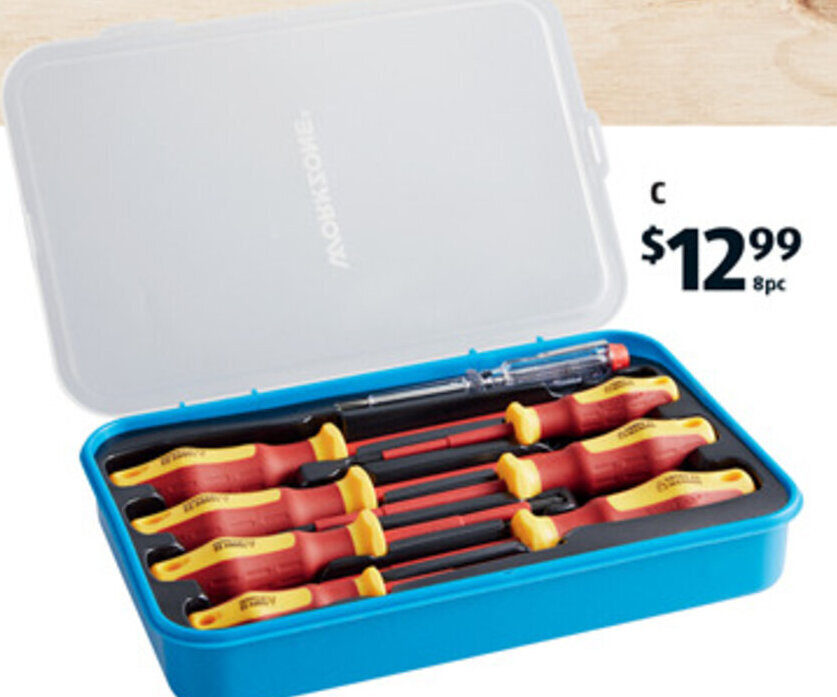 C VDE Screwdriver Set 8pc offer at ALDI