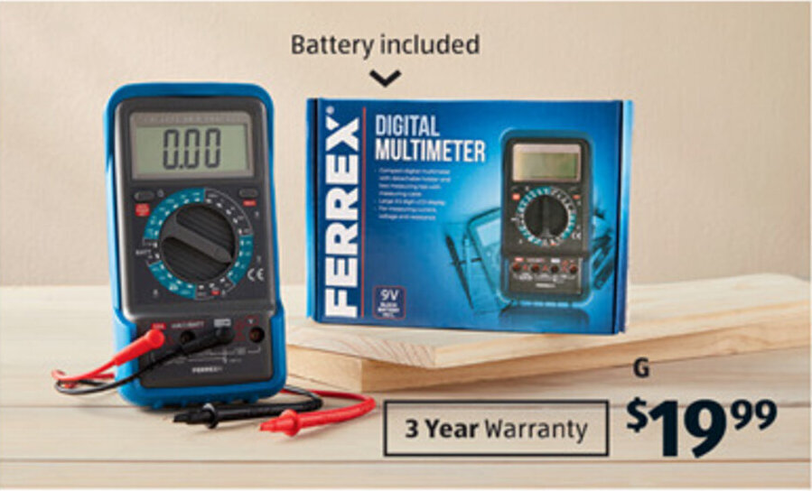 G Digital Multimeter offer at ALDI