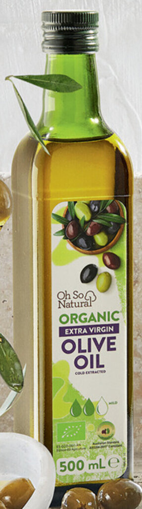 ALDI Oh So Natural Organic Extra Virgin Olive Oil 500ml offer