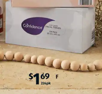 ALDI F Confidence Facial Tissues 2ply 224pk offer