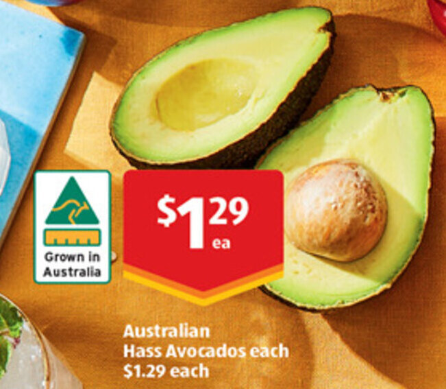 Australian Hass Avocados offer at ALDI