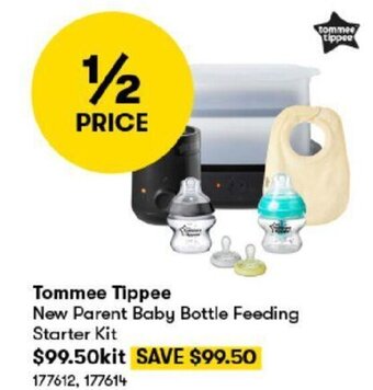 BIG W Tommee Tippee New Parent Baby Bottle Feeding Starter Kit offer
