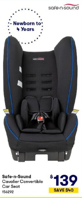 BIG W Safe-n-Sound Cavalier Convertible Car Seat offer