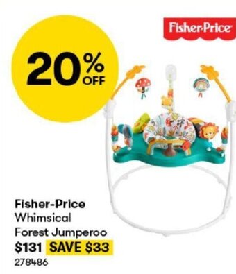 BIG W Fisher-Price Whimsical Forest Jumperoo offer