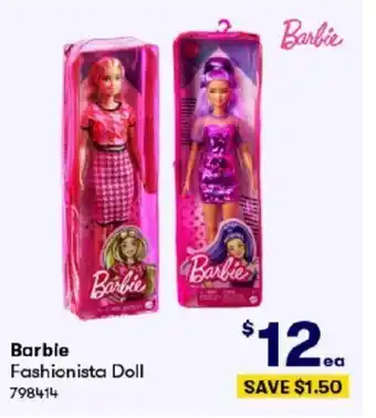 BIG W Barbie Fashionista Doll 798414 offer